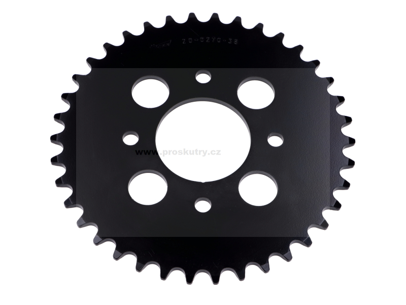 Podvozek tlumiče - Rozeta Esjot 38 zubů, černá, pro Hercules MK 3 M, 4 5 M