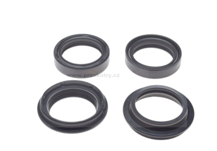 Podvozek tlumiče - Gufero vidlice 33x43x10,5 a prachovka 33x43x13 4 kusy