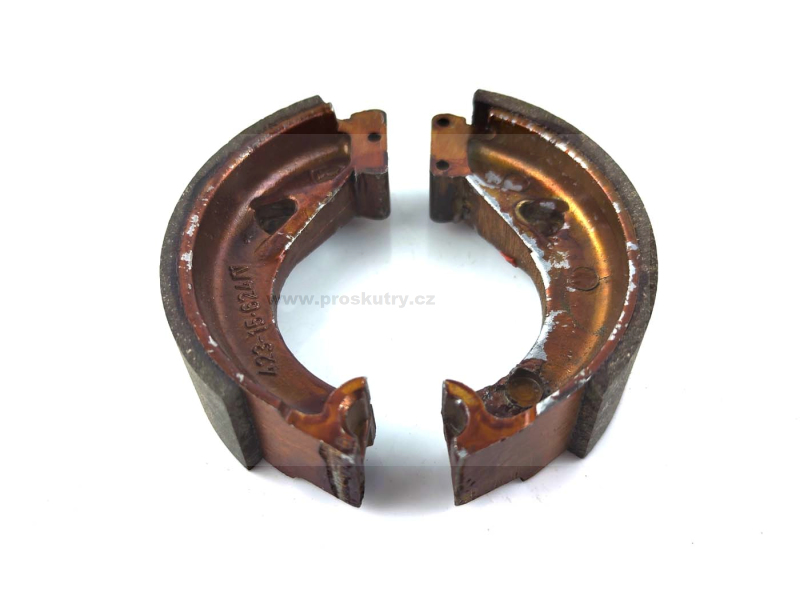 Brzdy - Sada brzdových čelistí pro Zündapp Combinette 423, 428, Bergsteiger M 25, 50, 434, Star 1, 2