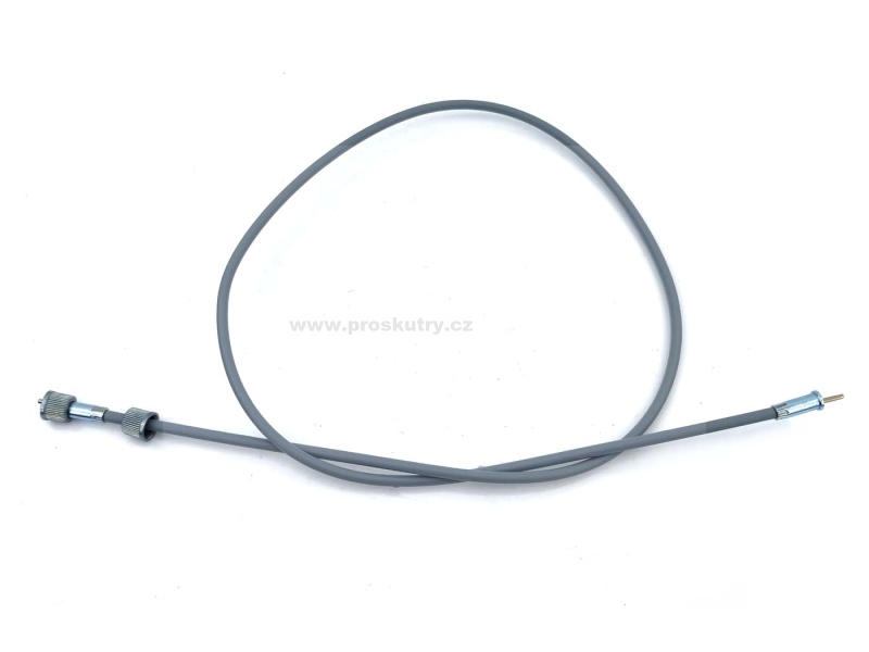Zrcátka páčky řídítka - Lanko tachometru 940 mm šedé pro nádrž na vejce Kreidler Florett