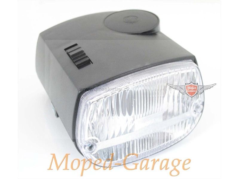 Elektro díly - Černý světlomet pro Piaggio Vespa Ciao, PX, Citta