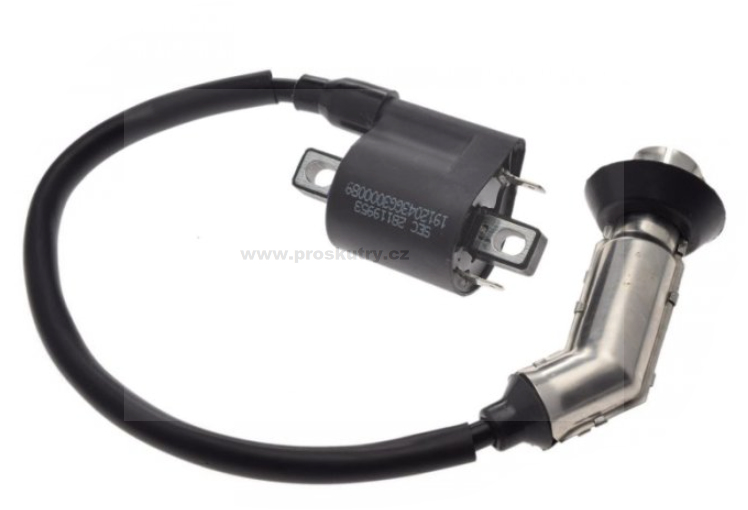 Elektro díly - Zapalovací cívka s fajfkou svíčky a jedním konektorem