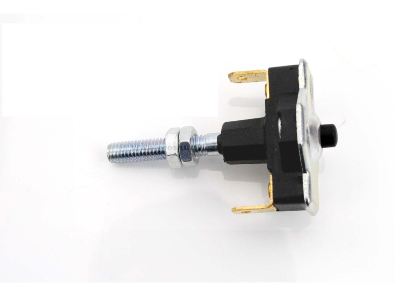 Elektro díly - Zadní brzdový spínač Goebel, černý kov, pro Zündapp ZE 40, ZD 20, 25 TS, 50 CS 50, skútr Hai R, RS Super, C Sport, GTS KS Cross, Super vodou chlazený,