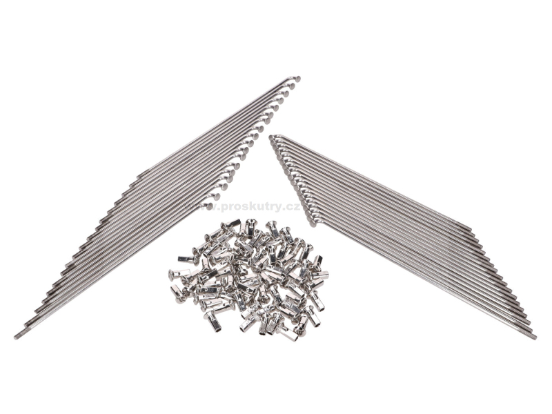 Pneumatiky a kola - Sada drátů Schmitt 171mm / 177mm z nerezové oceli pro Simson S50, S51, S70, S53, S83