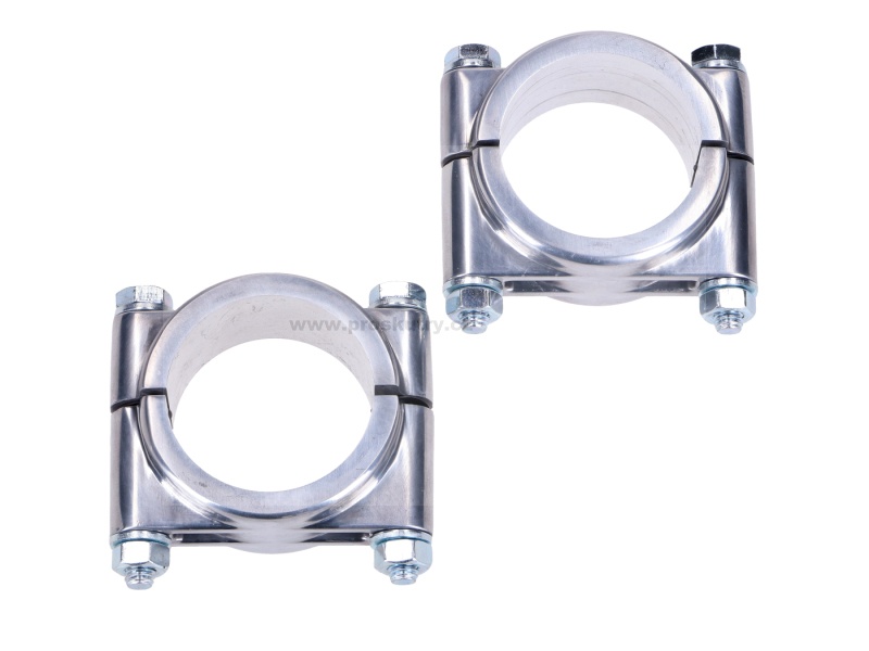 Podvozek tlumiče - Objímka blatníku Venandi z leštěného hliníku pro Simson S50, S51, S70