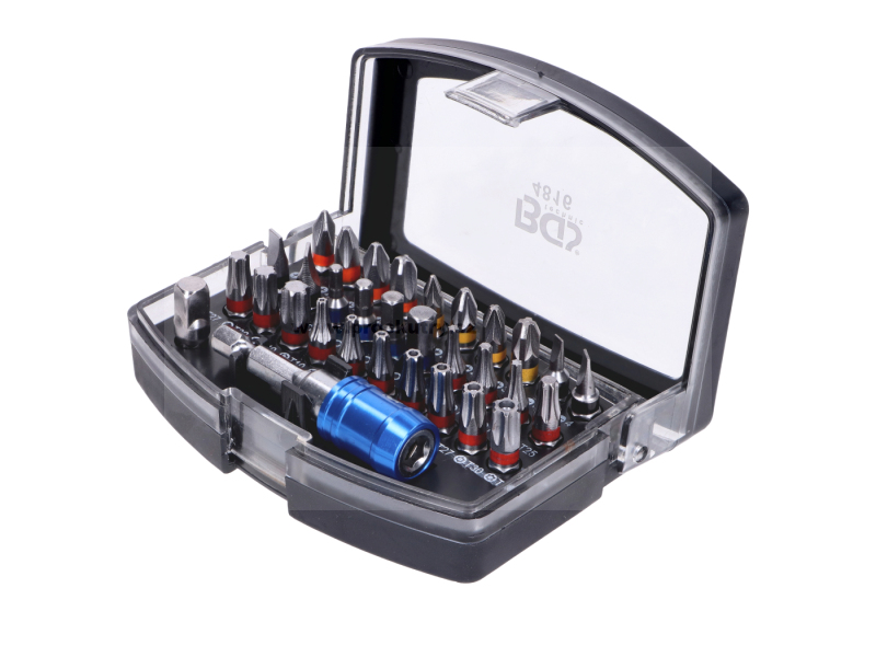 Příslušenství a nářadí - Sada bitů šroubováku, barevně kódovaná, 32 kusů