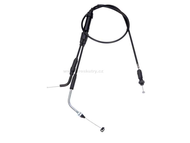 Zrcátka páčky řídítka - Černé lanko plynu pro Honda MTX 80 R 1987