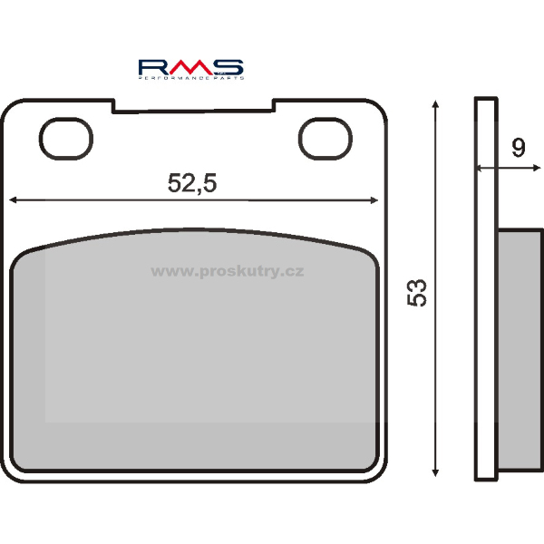 Brzdy - Brzdové destičky organické pro Suzuki Bandit