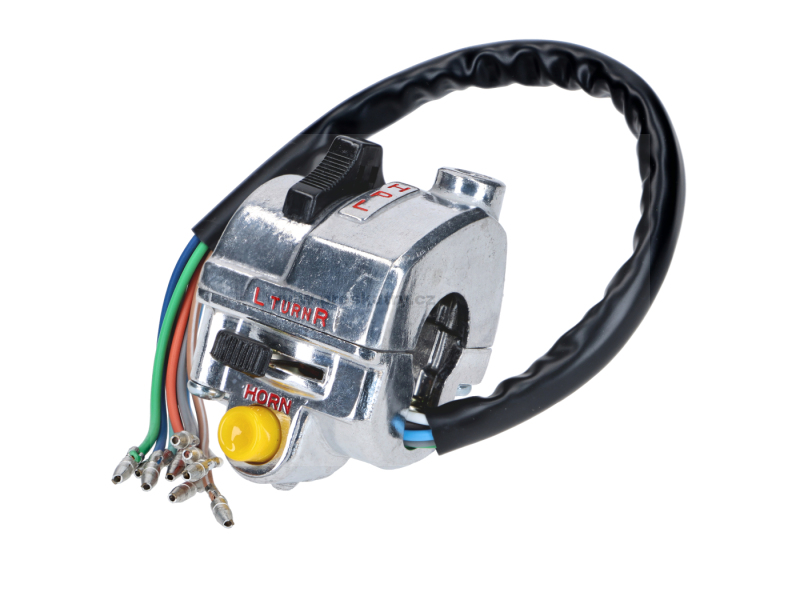 Elektro díly - Levý spínač na řídítkách pro světla, klakson a směrová světla pro Honda Monkey, Dax 50, 70