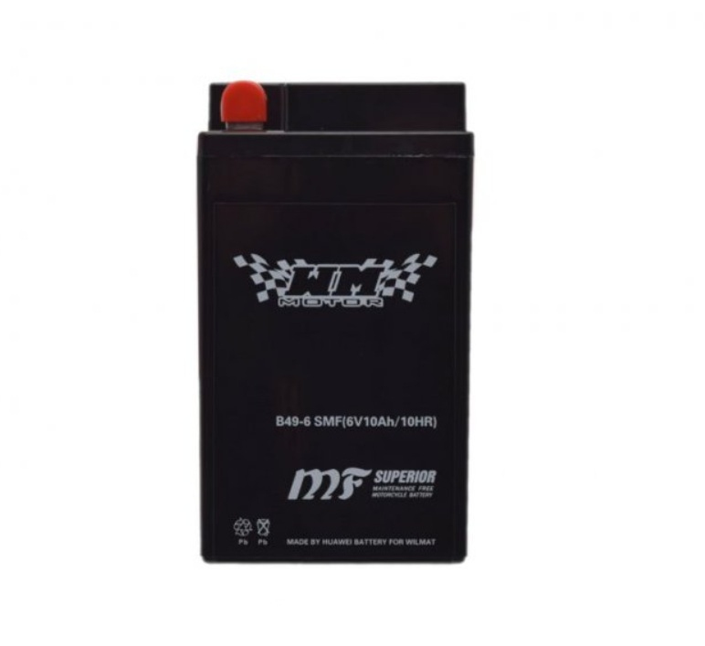 Elektro díly - Motobaterie WM 6V/10Ah - B49-6 SMF JAWA, ČZ