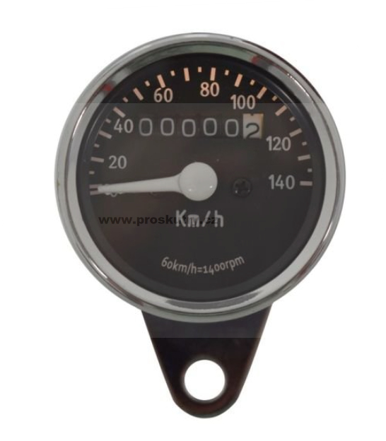 Elektro díly - Univerzální tachometr 60mm 140 km/h pro mopedy Puch, Kreidler, Zündapp