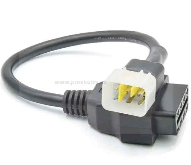 Elektro díly - Propojovací kabel OBD diagnostický přístroj Delphi EFI pro Euro 4, 5, Čínské skútry Maxon, Keeway, Benelli