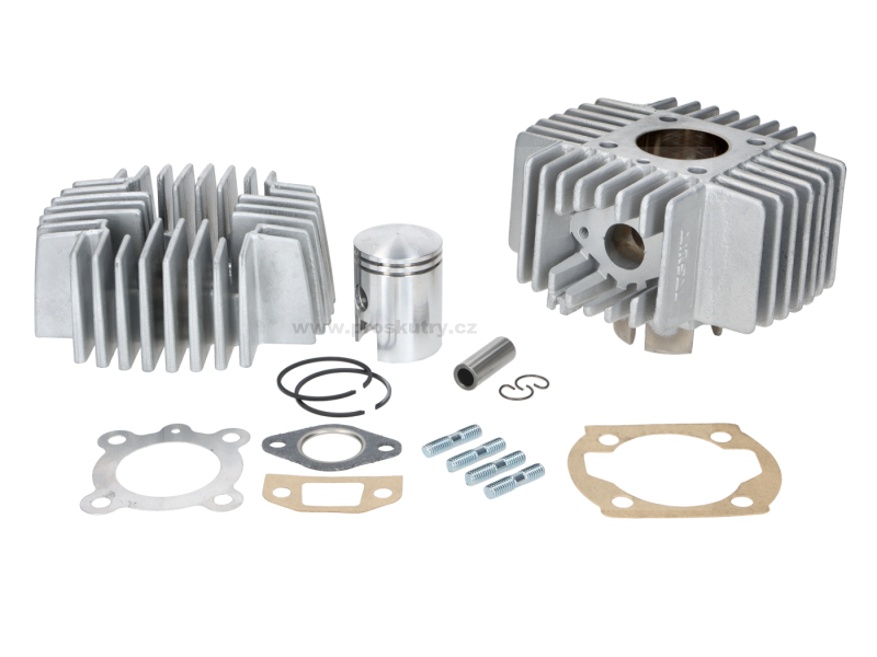 Motor - Válec s hlavou Airsal T6 Racing 48,8 ccm Ø38 mm pro Puch Maxi, X20 a X30 (starý typ)