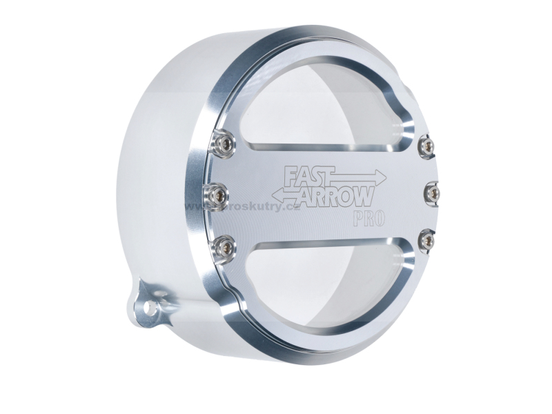 Elektro díly - Kryt setrvačníku, zapalování Fast Arrow CNC stříbrný pro Puch Maxi