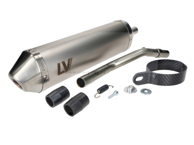 Výfuk - Hliníkový tlumič LeoVince X-Fight pro Sherco 50 SE-RS, SM-RS, SM-R, SE-R 2021 - 2024