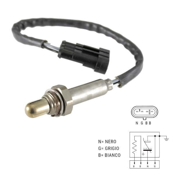 Elektro díly - Lambdasonda RMS pro Moto Guzzi V7 2008/2012, Moto Morini GU32727010 - M31500001400