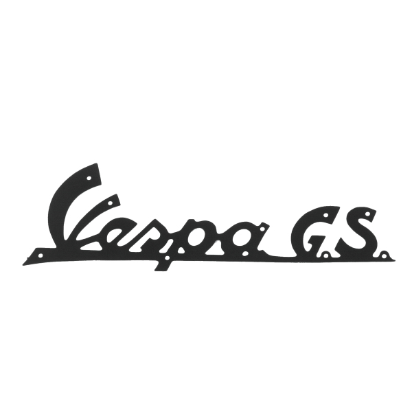 Import Rms - TARGHETTA VESPA GS NERA TRAF.