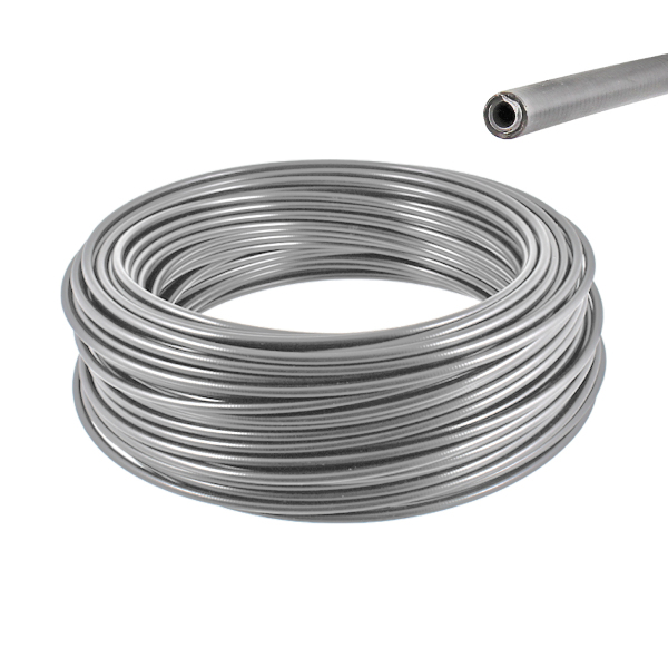 Zrcátka páčky řídítka - Bowden teflonový šedý 3/6/7 mm 25 m