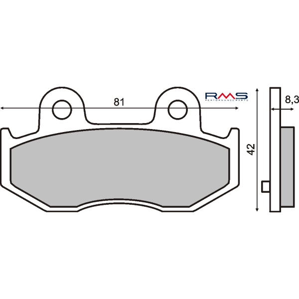 Brzdy - Brzdové destičky organické pro Honda NES, SES, PES / PS, SH, CH 125, 150 4T