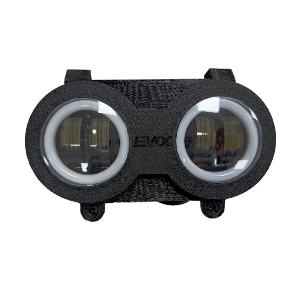 Elektro díly - Přední světlo EVOK IRON LED pro MBK Booster 50 YAMAHA BWS 50