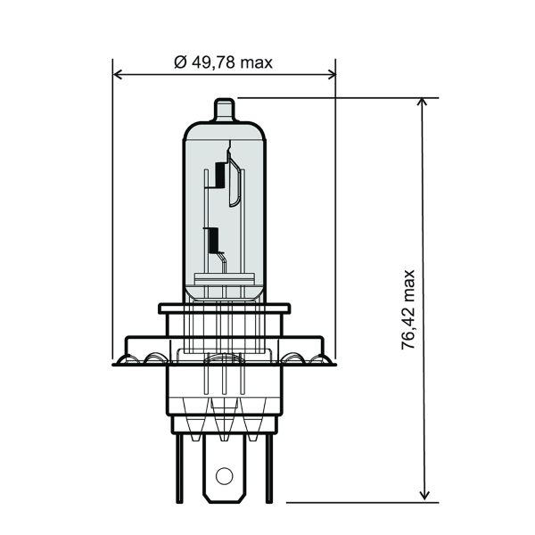 Elektro díly - Žárovka 12V H4 35/35W BIANCA