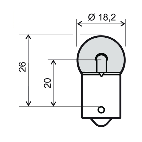 Elektro díly - Žárovka oranžová BA15s 12V 10W