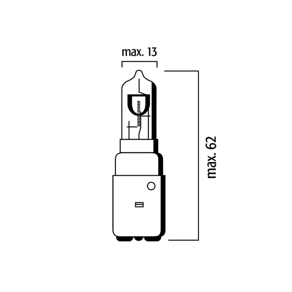 Import Rms - LAMPADINA BLU 12V 35/35W BA20D