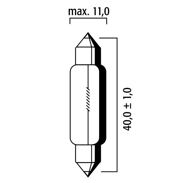Import Rms - LAMP.6V-10W SILURO T11X40