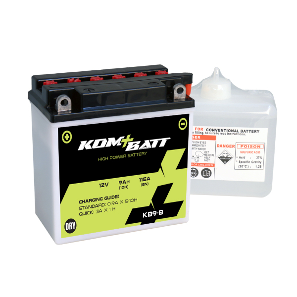 Elektro díly - Bezúdržbová baterie Kombatt KB9-B ( YB9-B ) 9Ah 12V