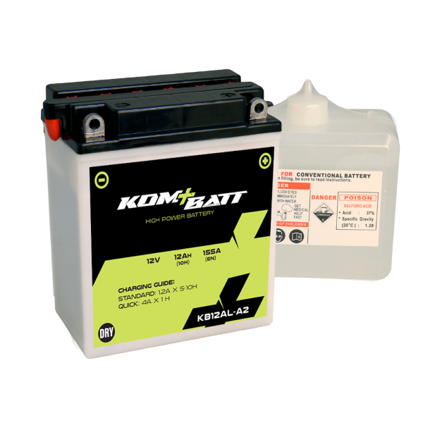 Elektro díly - Bezúdržbová baterie Kombatt KB12AL-A ( YB12AL-A ) 12Ah 12V