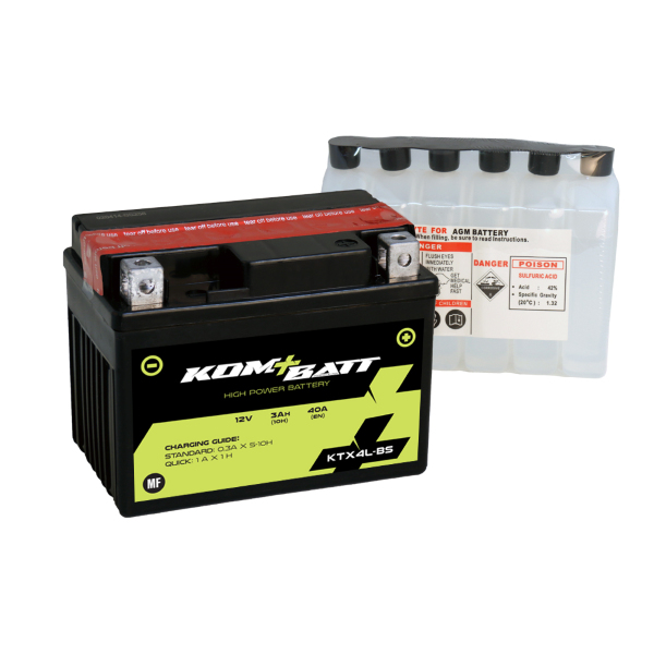 Elektro díly - Bezúdržbová baterie Kombatt KTX4L-BS (YTX4L-BS) 12V
