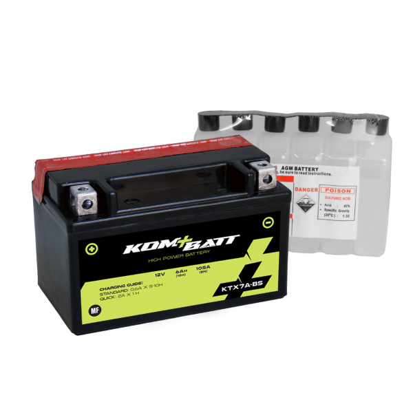 Elektro díly - Bezúdržbová baterie Kombatt KTX7A-BS (YTX7A-BS) 12V