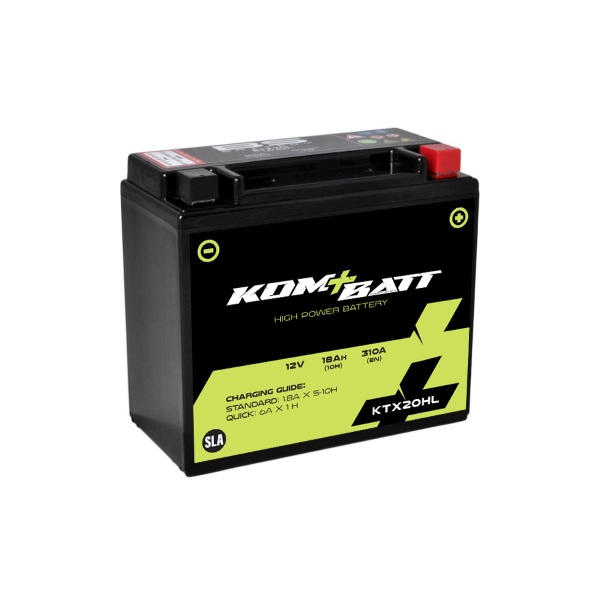 Elektro díly - Baterie Kombatt SLA Gel KTX20HL ( YTX20HL-BS ) 12V pro motocykl, zahradní traktůrek, sekačky na trávu SSV, UTV