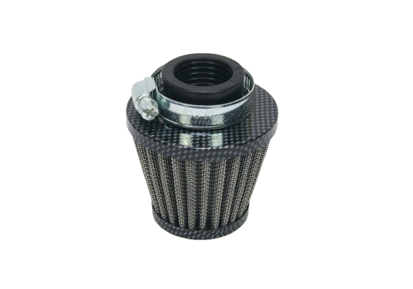 Motor - Vzduchový filtr rovný - otvor 28mm 70x50x80 JAWA 50 Pionýr - 20, 21, 23 - karbon