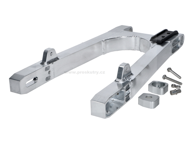 Podvozek tlumiče - Zadní hliníková kyvná vidlice Schmitt CNC Box pro Simson S50, S51, S70, S53, S83 Enduro