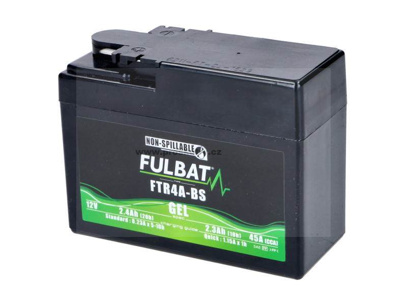 Elektro díly - Gelová baterie Fulbat FTR4A-BS 12V 2,3 Ah – 45 A