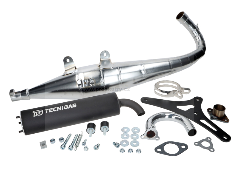 Výfuk - Sportovní výfuk Tecnigas Big RS Chrome pro Piaggio Maxi 125–180 ccm 2T