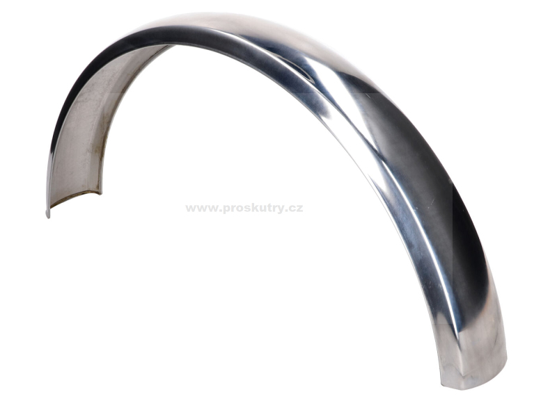 Podvozek tlumiče - Zadní blatník nerezový 600 × 95 mm pro 17" kola – univerzální