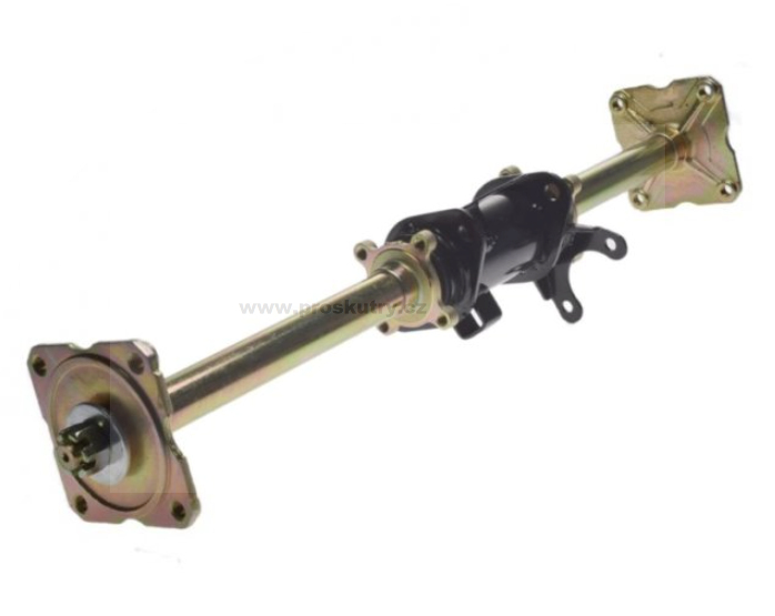 Podvozek tlumiče - Zadní osa bez ozubeného kola 653mm pro Čínské čtyřkolky 90/110ccm