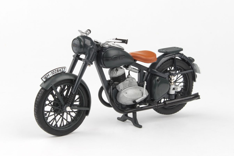 Příslušenství a nářadí - JAWA 250 Pérák (1942) 1:18 - Šedá Tmavá - Prototyp