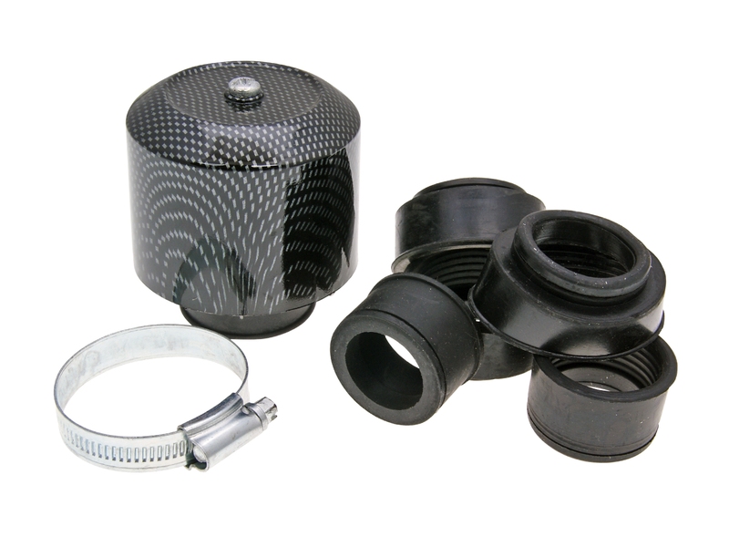Vzduchový filtr průměr 28-44mm karbonový vzhled