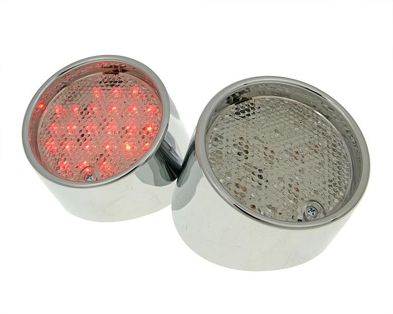 Zadní světlo set LED chrome - 2 pcs pro Aprilia SR50