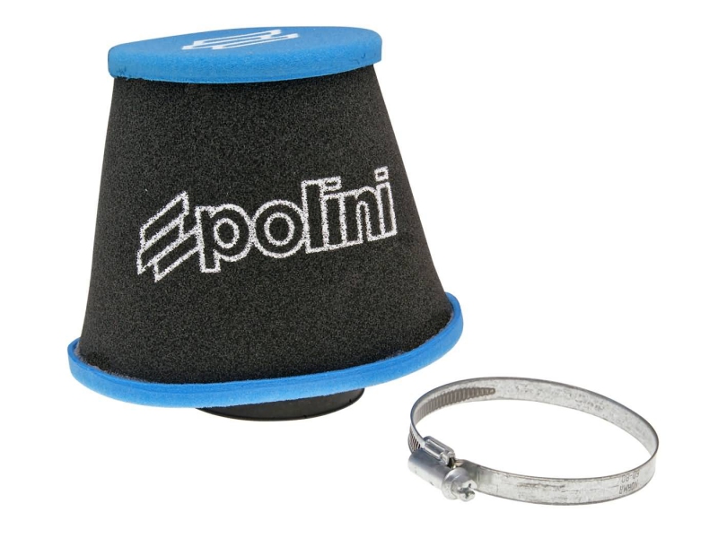 Vzduchový filtr Polini Big Evolution 48mm rovný černo-modrý
