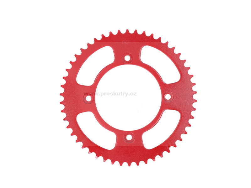 Řetězové kolo 50 zubů 420 červené pro Beta RR 50 Motard 05-17, Beta E4 dethrottling