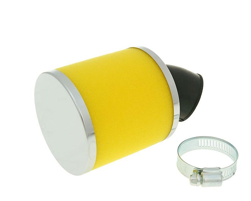 Vzduchový filtr 28mm/35mm 45° žlutý