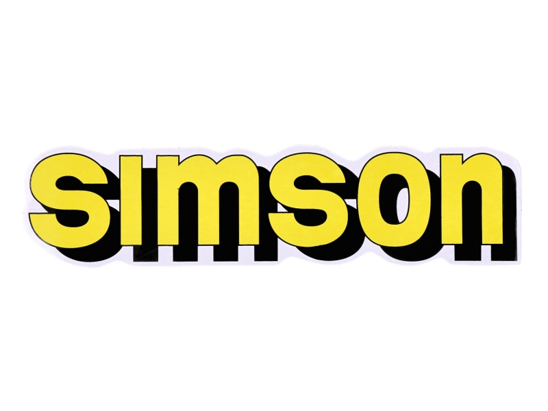 Samolepka žlutá SIMSON 1ks