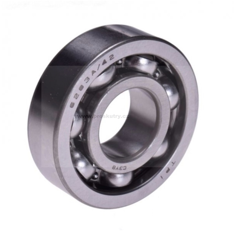 Motor - Ložisko 6203/A 6303x3 rozměr 17x42x12