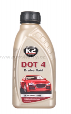 Oleje a chemie - Brzdová kapalina K2 DOT4 0,5L