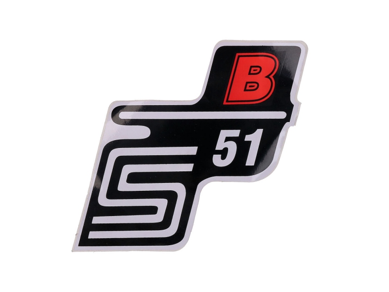 Samolepka S51 B červená