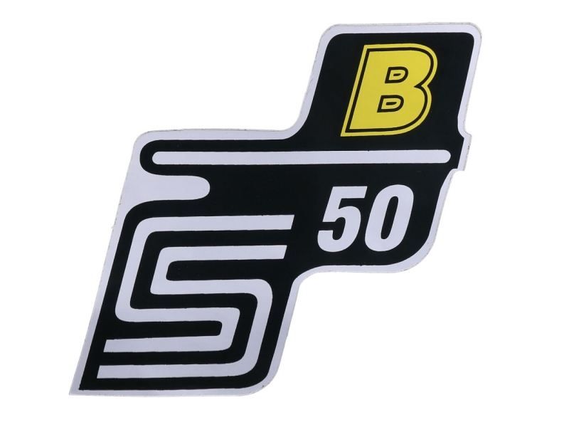 Samolepka pro Simson S50 s nápisem S50 B